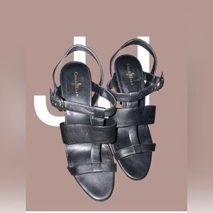 Cole Haan Women's Whitney’s strap San II Dark Sandals heels
